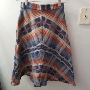 MS. LEE Vintage A-line Wool Skirt